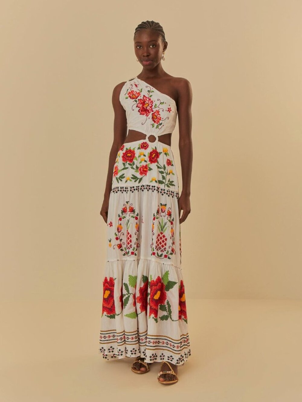 FARM Rio Embroidered Carmina Floral Maxi Dress sz Small NWT ABSOLUTELY GORGEOUS! - Picture 2 of 11